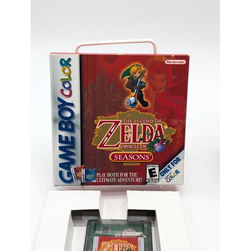 356 - Gameboy Color Zelda Bundle - Oracle of Ages - Oracle of Seasons - Links awakening DX - Typical Box W... 