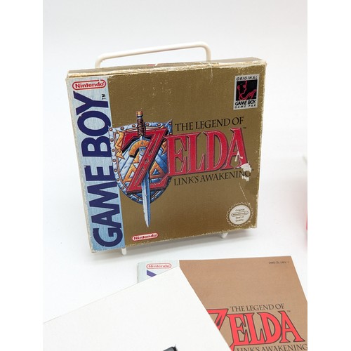 357 - Original Gameboy - Zelda Bundle - Links Awakening x 2 - Both CIB - Boxes Good With Typical Edge Wear