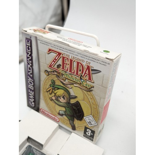 358 - Retro Gameboy Advance Bundle - Zelda II - Legend of Zelda - Minish Cap - All CIB and Mint - Boxed VF... 