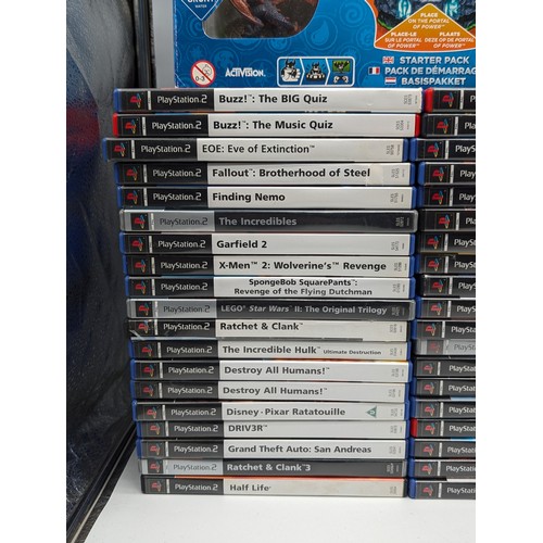 359 - Large Group Retro Gaming - 56 PS2 Games - Nearly All CIB With Manuals and Discs and Original Artwork... 