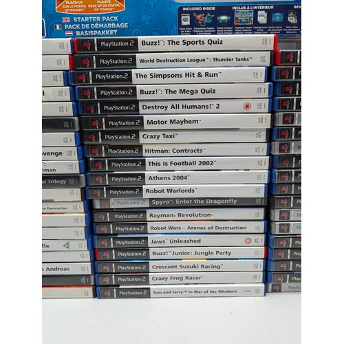 359 - Large Group Retro Gaming - 56 PS2 Games - Nearly All CIB With Manuals and Discs and Original Artwork... 