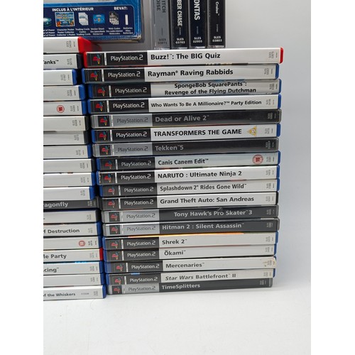 359 - Large Group Retro Gaming - 56 PS2 Games - Nearly All CIB With Manuals and Discs and Original Artwork... 