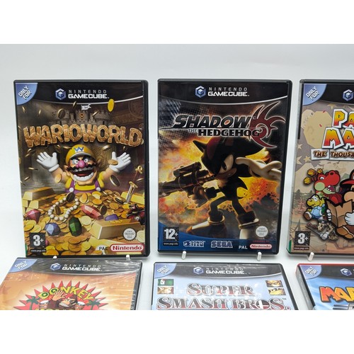 364 - Excellent Gamecube Games Bundle - All CIB - SEALED DONKEY KONGA, Warioworld, Shadow The Hedgehog, Pa... 