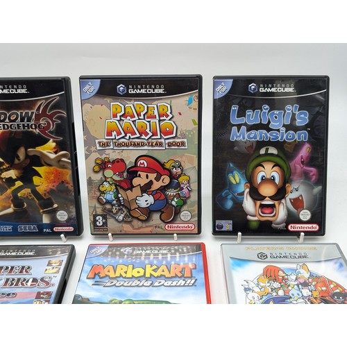 364 - Excellent Gamecube Games Bundle - All CIB - SEALED DONKEY KONGA, Warioworld, Shadow The Hedgehog, Pa... 