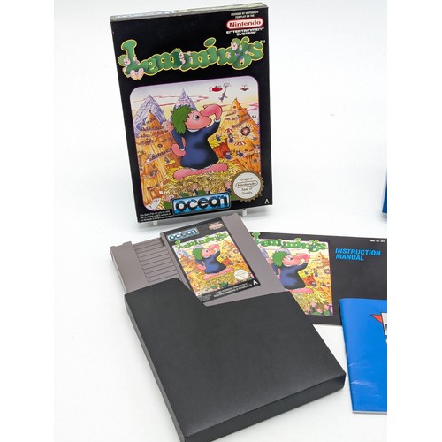 367 - NES Games Bundle - Lemmings & Bionic Commando - Both CIB - Both Excellent Condition With VF Boxes