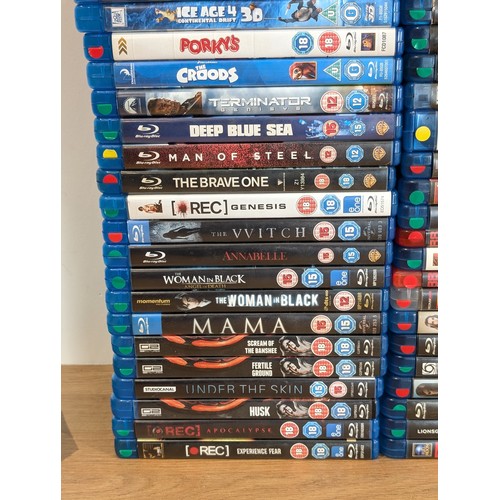 371 - Extensive 49 Item Mint Blu Ray Collection, Mostly Horror Themed Plus Star Wars Entire Saga Good phys... 