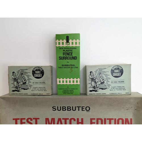 378 - Subbuteo table Cricket test match edition 1970s vintage board game complete set In Excellent Order P... 