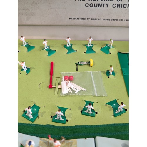 378 - Subbuteo table Cricket test match edition 1970s vintage board game complete set In Excellent Order P... 