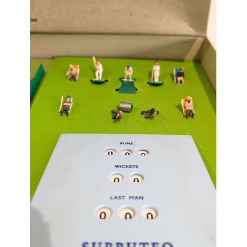 378 - Subbuteo table Cricket test match edition 1970s vintage board game complete set In Excellent Order P... 