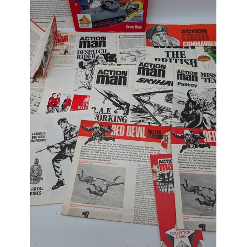 339 - Action Man Palitoy Manuals Etc, Plus 1966-96 Book. Lots of Hard to Find Vintage Instructions !