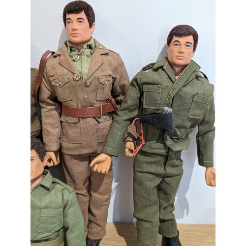 337 - Good Group Original 1970s Palitoy Action Man Figures (7) including Sailor With Hms Dreadnaught Unifo... 