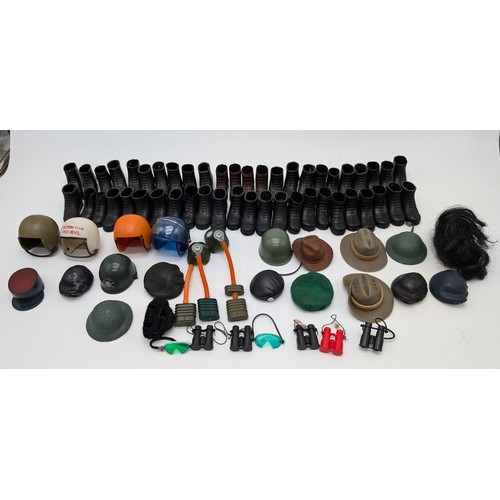 333 - Large Palitoy Vintage Accessory Bundle - Helmets, Boots, Goggles Etc