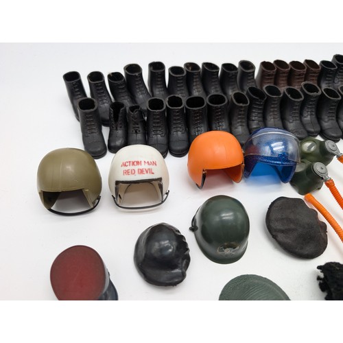 333 - Large Palitoy Vintage Accessory Bundle - Helmets, Boots, Goggles Etc