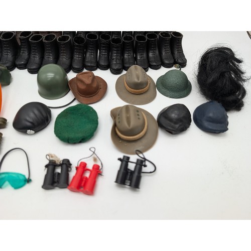 333 - Large Palitoy Vintage Accessory Bundle - Helmets, Boots, Goggles Etc