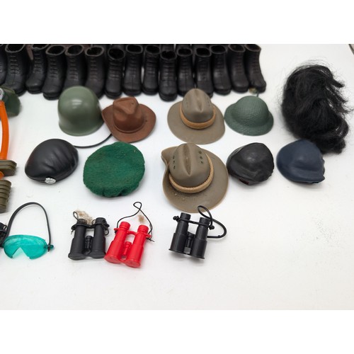 333 - Large Palitoy Vintage Accessory Bundle - Helmets, Boots, Goggles Etc