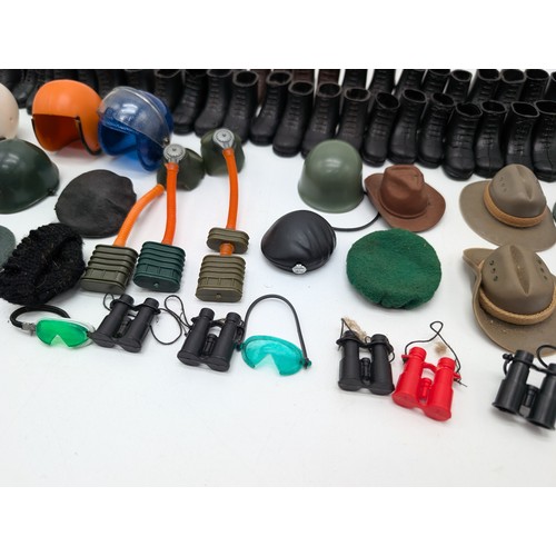 333 - Large Palitoy Vintage Accessory Bundle - Helmets, Boots, Goggles Etc