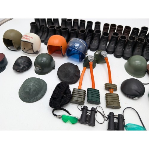 333 - Large Palitoy Vintage Accessory Bundle - Helmets, Boots, Goggles Etc