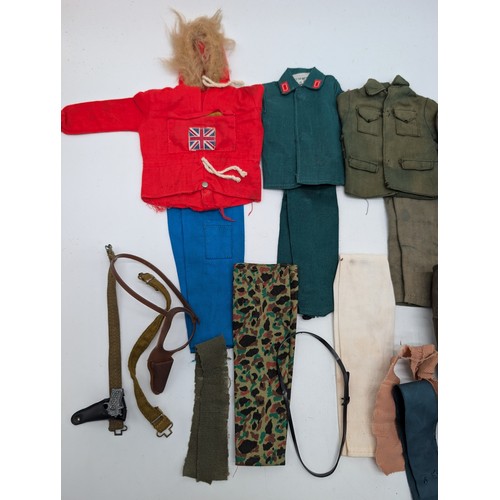 331 - Good Group Vintage Palitoy Action Man Clothes / Accessories Bundle Including Polar Explorer Etc Most... 