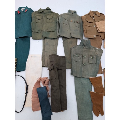 331 - Good Group Vintage Palitoy Action Man Clothes / Accessories Bundle Including Polar Explorer Etc Most... 