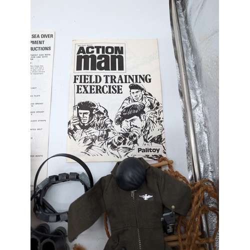 328 - Group (5) Vintage Palitoy Action Man Accessories / Outfits, Including Royal Military Police, Deep Se... 