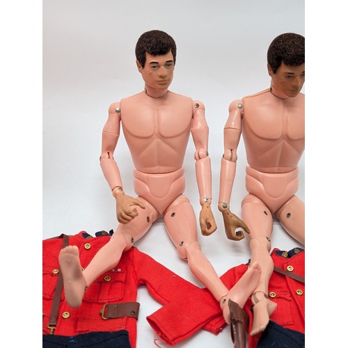 327 - Vintage Action Man Palitoy Bundle, Canadian Guards Outfits, Including Hats, Weapons, Belts, Holsters... 