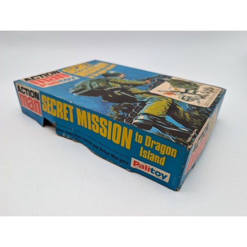 326 - Palitoy early Secret Mission to Dragon Island Equipment Pack including Helmet & Uniform, Rucksack, S... 