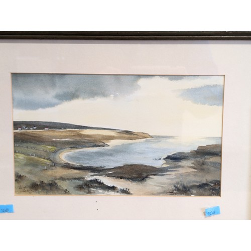 112 - A Pair of Beryl Woolner Watercolours - Entitled Crafting Township Near Gairloch  & Bow Creek, River ... 