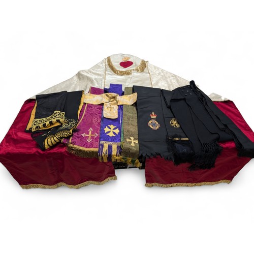 195 - A Good Selection Religious Dignitaries Robes / Stoles / Vestment / Cope Etc Including Scarce WW2 Pat... 