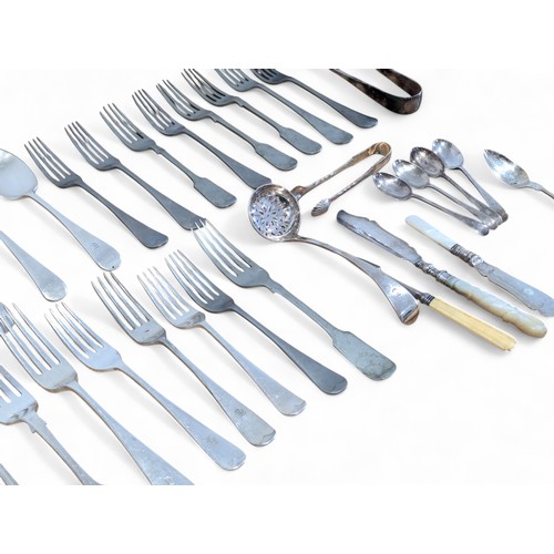 86 - A Large Group Mostly A1 Plated Cutlery, Good Quantity