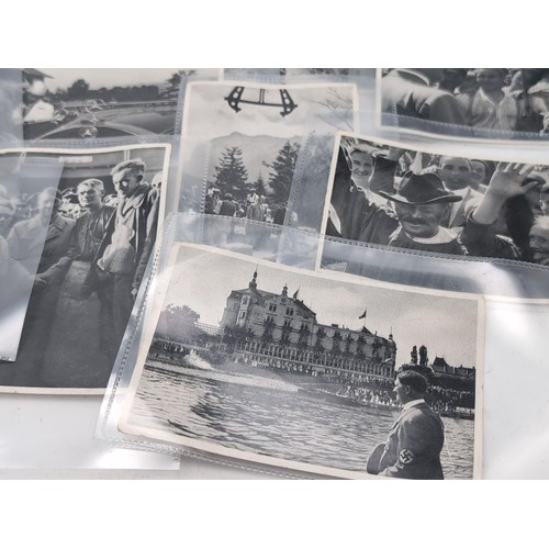 249 - Very Good Group WW2, Nazi, Hitler Photocards Contained Within Plastic Sleeves in Good Condition