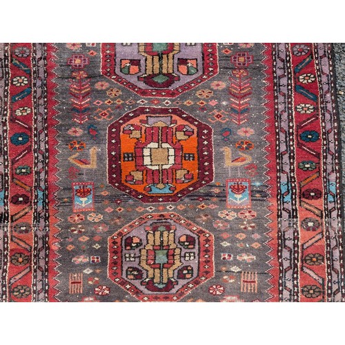 138 - Persian Wool Rug On Pink / Red Ground With Excellent Hand Knotted Design Throughout 110x200cm Appx