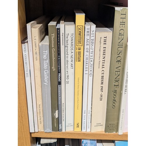 459D - Quantity (91) Excellent Art Reference Books Qty 3 Shelves - Royal Academy RA, Tate, Museum Etc; Van ... 