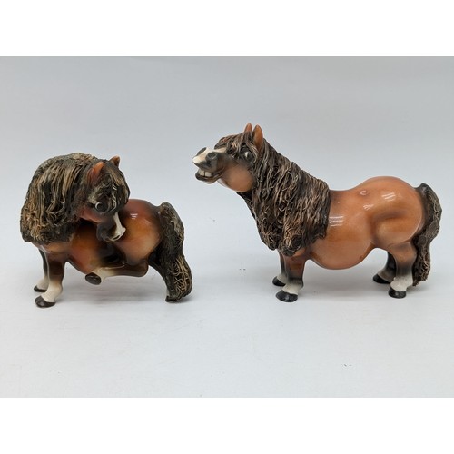 49B - Group (7) Cheval  Comical Horse Figurines, All in Good Order Largest 7x5