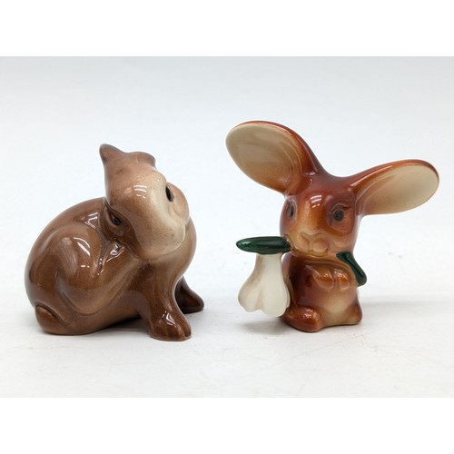 50A - Ceramics Group Including; Sylvac Green Scottie Dog Tiny Chip to Ear, Sylvac Bunny Small chip to Base... 