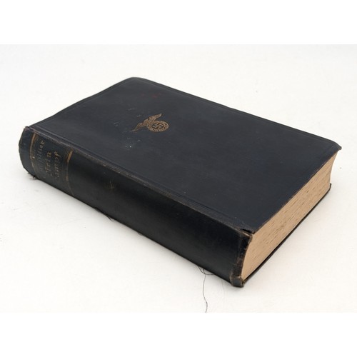 459L - Adolf Hitler Mein Kampf 1933 Edition, good condition example with blue board covers having gilt tool... 