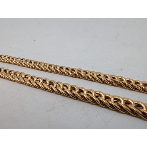 469F - Excellent 9ct Gold Curb Chain - Marked 18