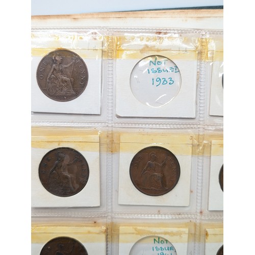 236A - Good Binder Antique British Coinage, Good quantity Silver included Notably; Silver Crowns, Silver Th... 