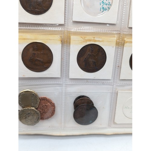 236A - Good Binder Antique British Coinage, Good quantity Silver included Notably; Silver Crowns, Silver Th... 