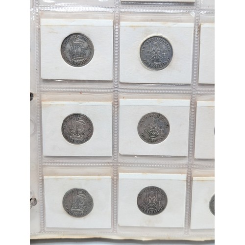 236A - Good Binder Antique British Coinage, Good quantity Silver included Notably; Silver Crowns, Silver Th... 