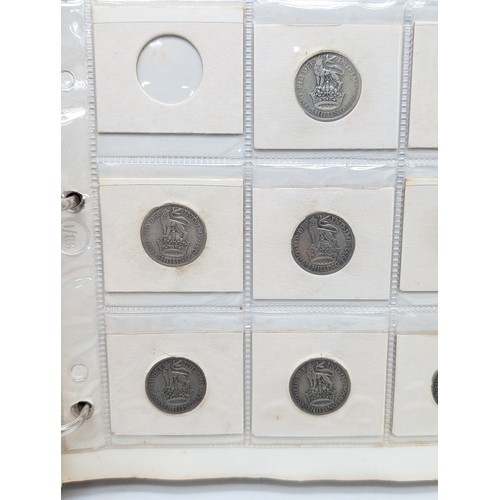 236A - Good Binder Antique British Coinage, Good quantity Silver included Notably; Silver Crowns, Silver Th... 