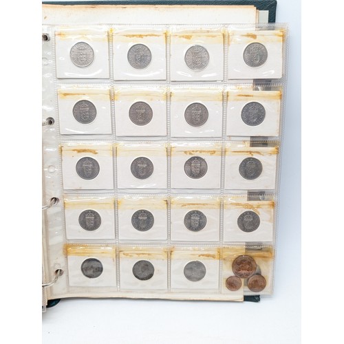 236A - Good Binder Antique British Coinage, Good quantity Silver included Notably; Silver Crowns, Silver Th... 