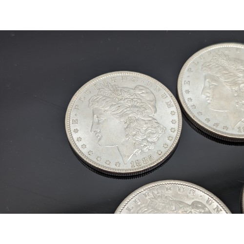 236K - Group (10) Silver Morgan Dollars, 1885-1900 Two With O Mint Marks Most In Good Order 276g Appx