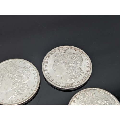 236K - Group (10) Silver Morgan Dollars, 1885-1900 Two With O Mint Marks Most In Good Order 276g Appx