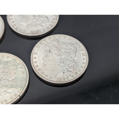 236K - Group (10) Silver Morgan Dollars, 1885-1900 Two With O Mint Marks Most In Good Order 276g Appx