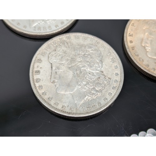 236K - Group (10) Silver Morgan Dollars, 1885-1900 Two With O Mint Marks Most In Good Order 276g Appx