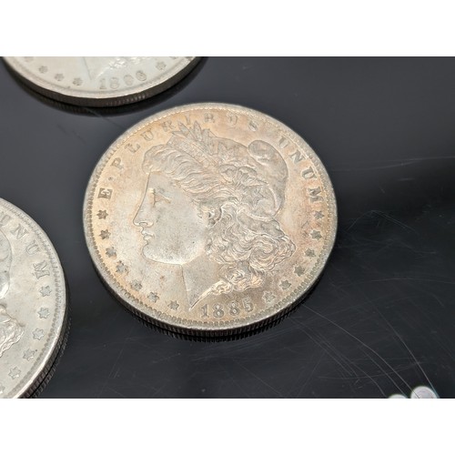 236K - Group (10) Silver Morgan Dollars, 1885-1900 Two With O Mint Marks Most In Good Order 276g Appx