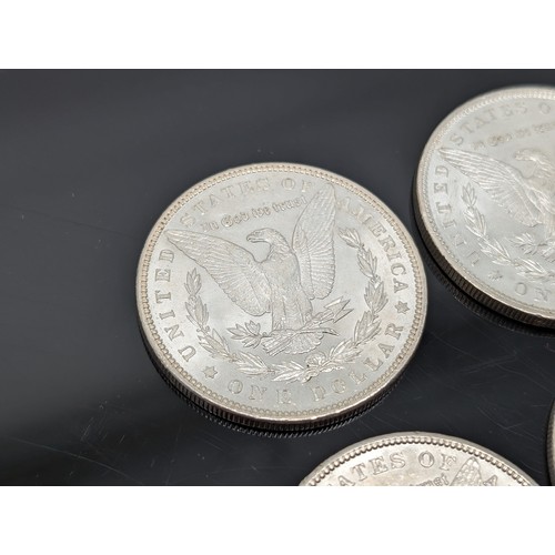 236K - Group (10) Silver Morgan Dollars, 1885-1900 Two With O Mint Marks Most In Good Order 276g Appx