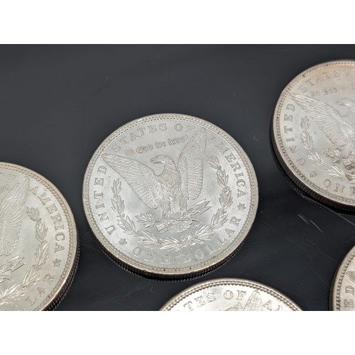 236K - Group (10) Silver Morgan Dollars, 1885-1900 Two With O Mint Marks Most In Good Order 276g Appx