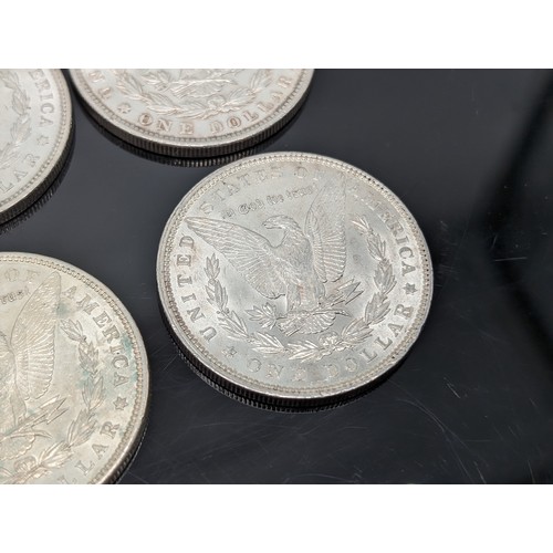 236K - Group (10) Silver Morgan Dollars, 1885-1900 Two With O Mint Marks Most In Good Order 276g Appx