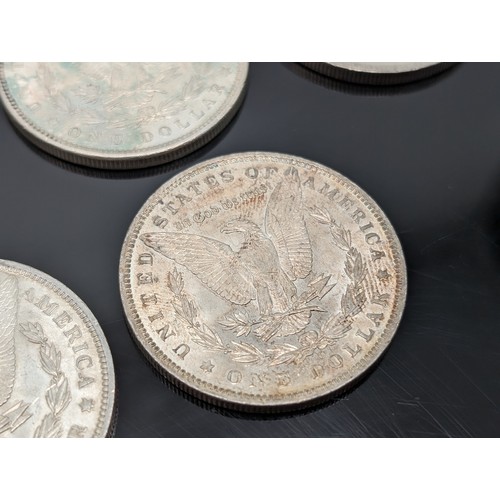 236K - Group (10) Silver Morgan Dollars, 1885-1900 Two With O Mint Marks Most In Good Order 276g Appx